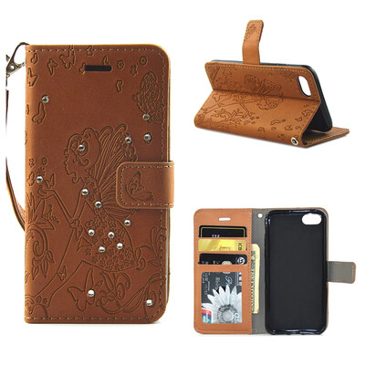 

iPhone 7 Case, MOONCASE Чеканка Искусство Живопись Кожа PU Магнитные флип кошелек ТПУ Мягкий защитный чехол для Apple IPhone 7
