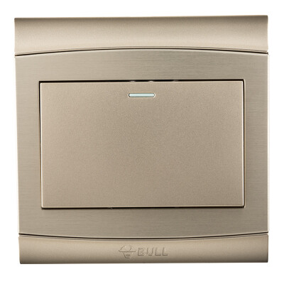 

Bull (BULL) switch socket G19 series four open dual control switch 86 type panel G19K412Y champagne gold
