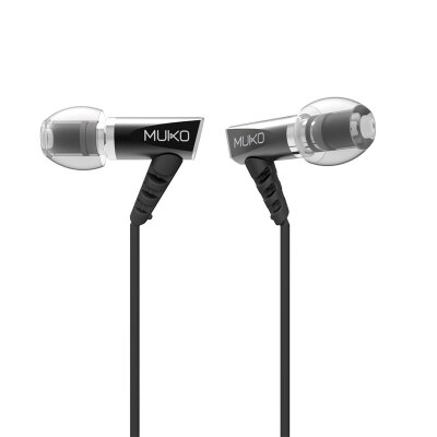

MUKO A900 In-Ear Music Headphone is suitable for live games&folk songs iOSAndroid dual-platform compatible aluminum alloy material fashion simple silver black