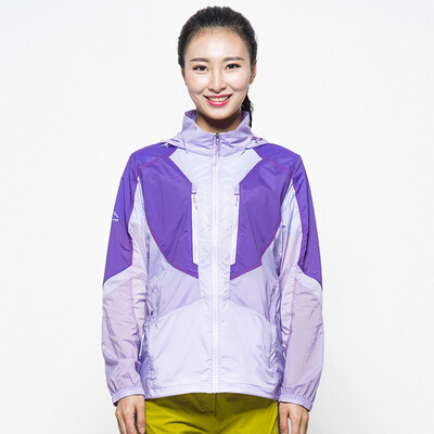 

Antarctic (Nanjiren) couple outdoor skin clothing spring and summer thin section leather windbreaker sunscreen female models 17068NJ67768 purple red 3XL