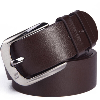 

Haughton (HAUTTON) men's leather belt Korean fashion trend simple leisure needle buckle tidal belt ZK063 coffee color