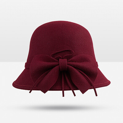 

WISHCLUB Fashion Retro Winter Wool Lovely Brand Ladies Hat