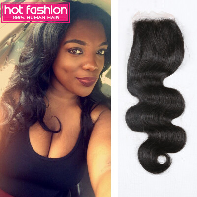 

Amazing Hot Fashion Products Brazilian Body Wave Closure 1B 8A Brazilian Lace Closure Cheap Hair Closure 4X4 Unbearable Price