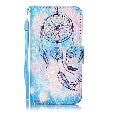 

Blue Wind Chime Design PU Leather Flip Cover Wallet Card Holder Case for IPOD TOUCH 5 6