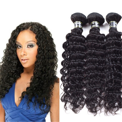 

Amazing Star Hair 7A Peruvian Virgin Hair 3 Bundles Deep Wave Hair Bundles Unprocessed Human Hair Soft and Bouncy Fashion Style