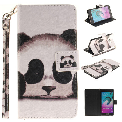 

Panda Design PU Leather Flip Cover Wallet Card Holder Case for SAMSUNG GALAXY A3 2016A310