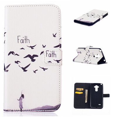 

Faith Design PU Leather Flip Cover Wallet Card Holder Case for LG Stylus LS770