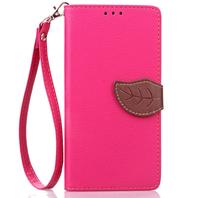 

Pink Design PU Leather Flip Cover Wallet Card Holder Case for Huawei G8