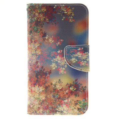 

Colorful flowers Design PU Leather Flip Cover Wallet Card Holder Case for LG K10