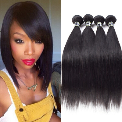 

8A Grade Brazilian Virgin Hair 4 Bundles Straight Hair Highly Recommended Hair Extension Silky Texture Fast Shipping