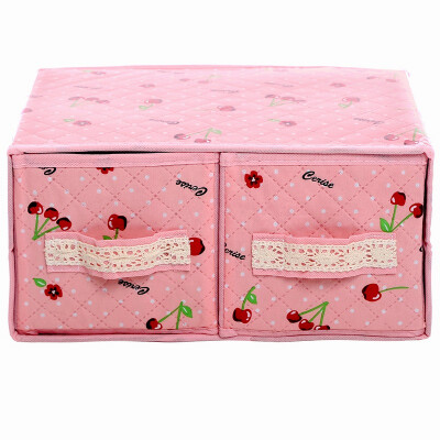 

[Jingdong Supermarket] space excellent beauty of the heart of a layer of two storage locker storage container cherry red