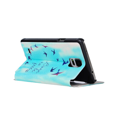 

Flying Birds Sky Design PU кожа флип Обложка Кошелек Карты Держатель чехол для Samsung Galaxy Note 4
