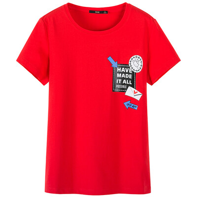 

Semir summer body rounded round neck round straight necklace girls shirt T-shirt 19037000206 bleached L