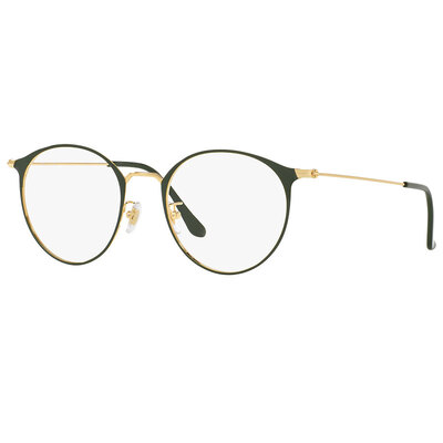 

RayBan Ray Ban очки кадр мужские и женские модели моды раунд зеленая рамка миопии оптических оправ RX6378 2908 49mm