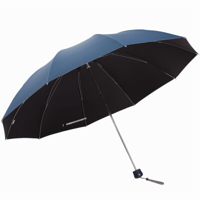 

Paradise umbrella Varnish Reinforced three fold sunny umbrella 33188E blue grey