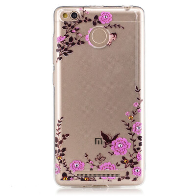 

Garden Dress girl Pattern Soft Thin TPU Rubber Silicone Gel Case Cover for XiaoMi Red Mi 3S