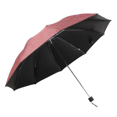 

Paradise umbrella to increase the reinforcement 128cmx10k steel bar steel freehand prints black rubber three fold business tripny umbrella sun umbrella pink 30132ELCJ