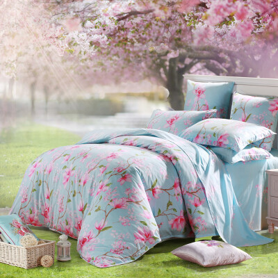 

Mercury Home Textiles Twill Printed Four-piece Magnolia Garden Double 15m Bed