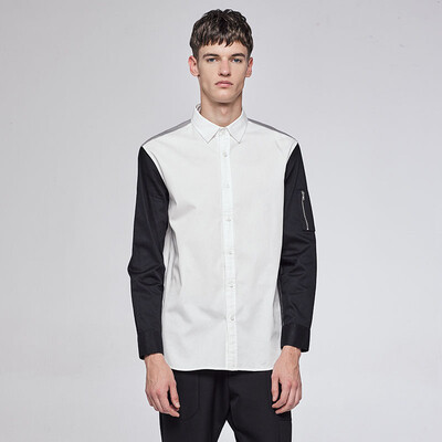 

viishow мужской длинный рукав рубашка хит цвет рубашка мода воротник воротник мужской прилив CC32663 белый XXL код