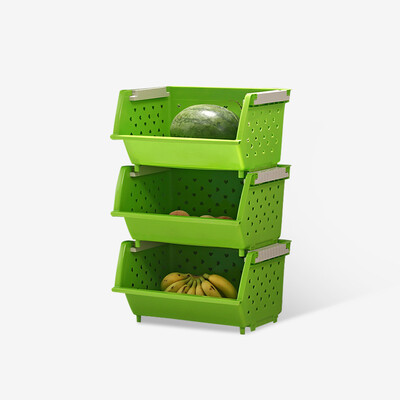 

толщина Е Лок кухня стойких стеллажей для хранения многослойных полки хранения синих пластикового зеленый овощ слой 3 YCL32