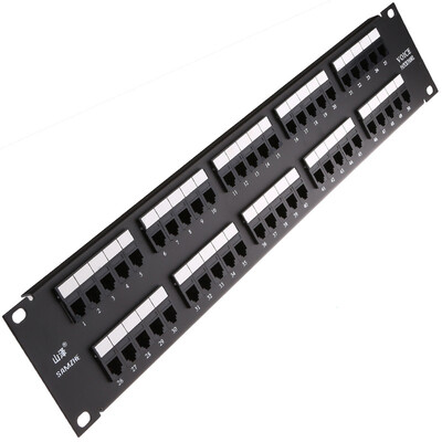

Shanze SAMZHE WAN-46 high-end engineering gold-plated version of 50 voice telephone patch panel rack modular