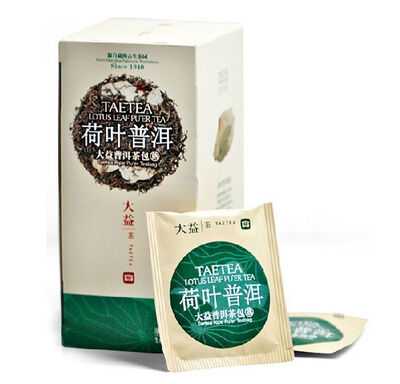 

Dayi Premium Lotus Leaf Pu'er Tea Yunann Menghai Herbal Pu-erh Teabag Ripe