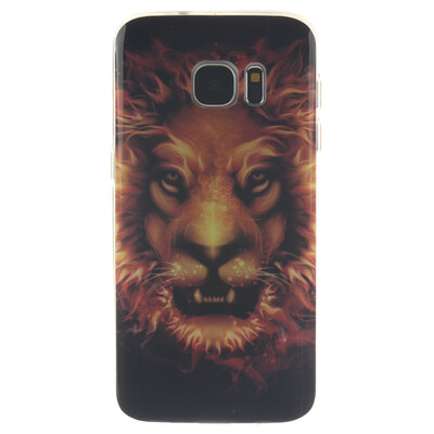 

Flame Lion Pattern Soft Thin TPU Rubber Silicone Gel Case Cover for SAMSUNG GALAXY S7