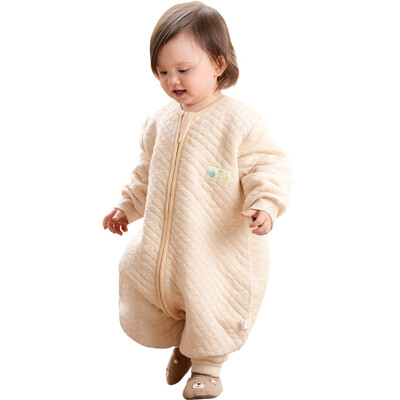 

like baby elepbaby baby sleeping bag spring&autumn models baby soft washed cotton split legs gauze sleeping bag children M code pink 75X34CM