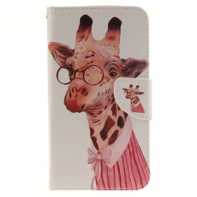 

Giraffe Design PU Leather Flip Cover Wallet Card Holder Case for LG V10