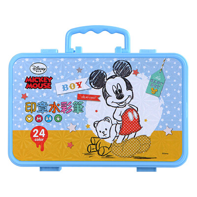 

Дисней (DISNEY) D01428M Микки Пальто Акварель / Начальная школа Студенческая кисть / Пожилая граффити Ручка 24 Цвета / Синий