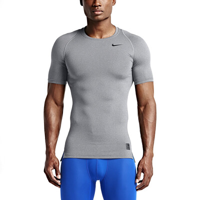 

Nike NIKE мужской плотно облегающий с коротким рукавом NIKE PRO растяжка тренировочная футболка 703095-091 весна сажа M код