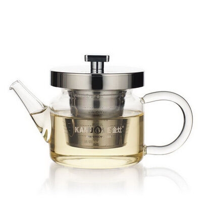 

Kamjove AM-01 Heat Resistant Clear Glass Teapot Stainless Steel Infuser 250ml