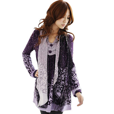 

Fubixi FUBIXIAN fashion fashion sweet dress female Q6812 purple XL