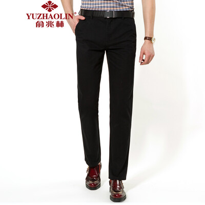 

Ю. Zhaolin мужские случайные брюки мужчины удобные хлопковые брюки прямые бизнес YZLBH01 Navy 36