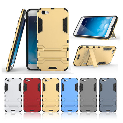 

Золотой Slim Robot Armor Kickstand Ударопрочный жесткий корпус из прочной резины для vivo X9Plus