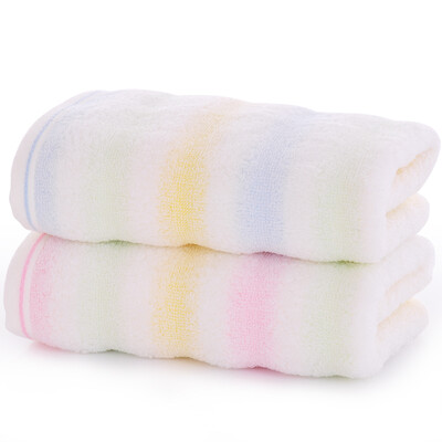 

Yong Liang towel home textile cotton striped cotton candy towel towel mixed with 2 pieces 68g Article 33 × 73cm