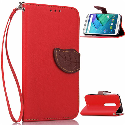 

Red Design PU Leather Flip Cover Wallet Card Holder Case for Moto X Style/XT1570