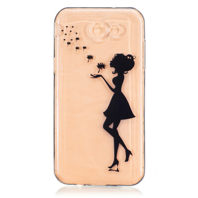 

Dandelion girl Dress girl Pattern Soft Thin TPU Rubber Silicone Gel Case Cover for SAMSUNG Galaxy J3 Prime