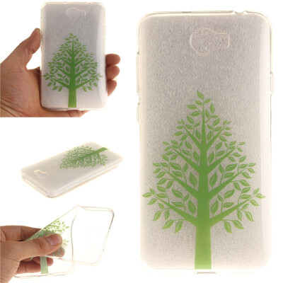 

Green tree Pattern Soft Thin TPU Rubber Silicone Gel Case Cover for Huawei Y5 II