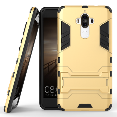 

Gold Slim Robot Armor Kickstand Shockproof Hard Rugged Rubber Back Case For HUAWEI Mate 9