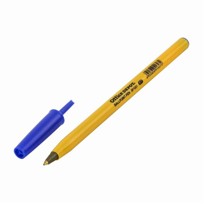 

Office Depot Cap Ballpoint Pen / Ball Pen / Writing Pen 0.7mm Blue 50pcs / Box BP1001