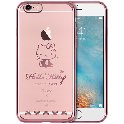 

You Plus Hello Kitty Series iPhone6 ​​ 6s Mobile Shell Case plating thin shatter-resistant soft shell small naughty