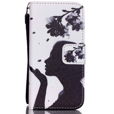 

Girl Design PU Leather Flip Cover Wallet Card Holder Case for IPHONE 5G