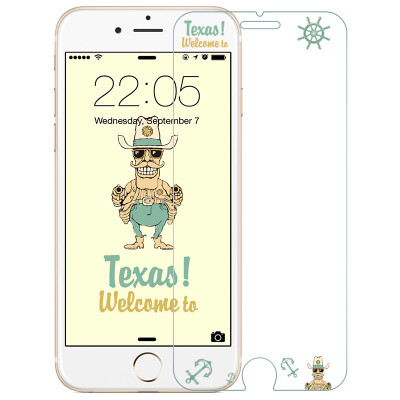 

(ESR) Apple 8/7/6/6s закаленная пленка iphone8 / 7 / 6s / 6 мобильный телефон мультфильм взрывозащищенный стекло цветной фильм Техасский шериф