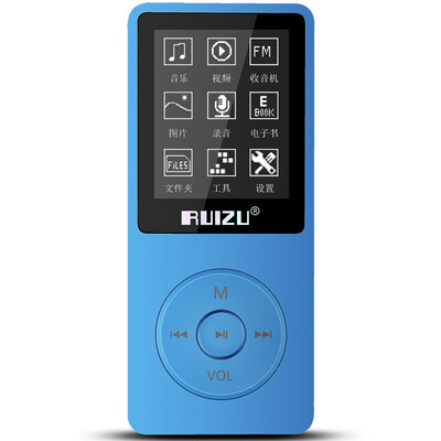 

Rui family RUIZU X02 8G blue fever class lossless sound quality MP3 MP4