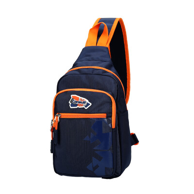 

Cari Yang (Carany) leisure chests Korean multi-functional waterproof couple shoulder bag sports chest Messenger bag business fashion shoulder bag CX4039 pink orange triangle