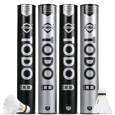 

Tang Dun TODO badminton sense of good resistance to fight goose feather badminton black shield 12 loaded
