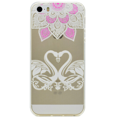 

Swan Pattern Soft Thin TPU Rubber Silicone Gel Case Cover for IPHONE 5/5S/5SE