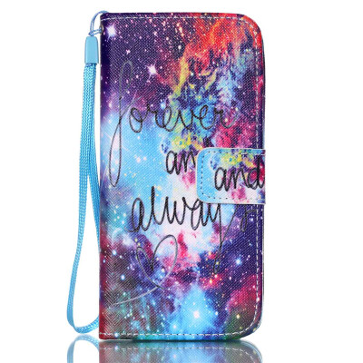 

Colorful Stars Design PU Leather Flip Cover Wallet Card Holder Case for IPHONE 4S