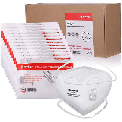 

Honeywell masks KN95 level H950V anti-haze dust 25 box headband folding valve with mask